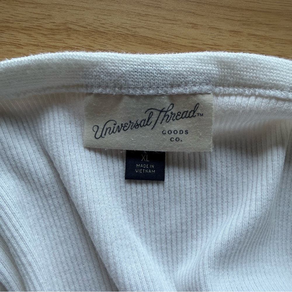 Universal Thread Cream‎ Scoop Neck Crop Top - Picture 3 of 4